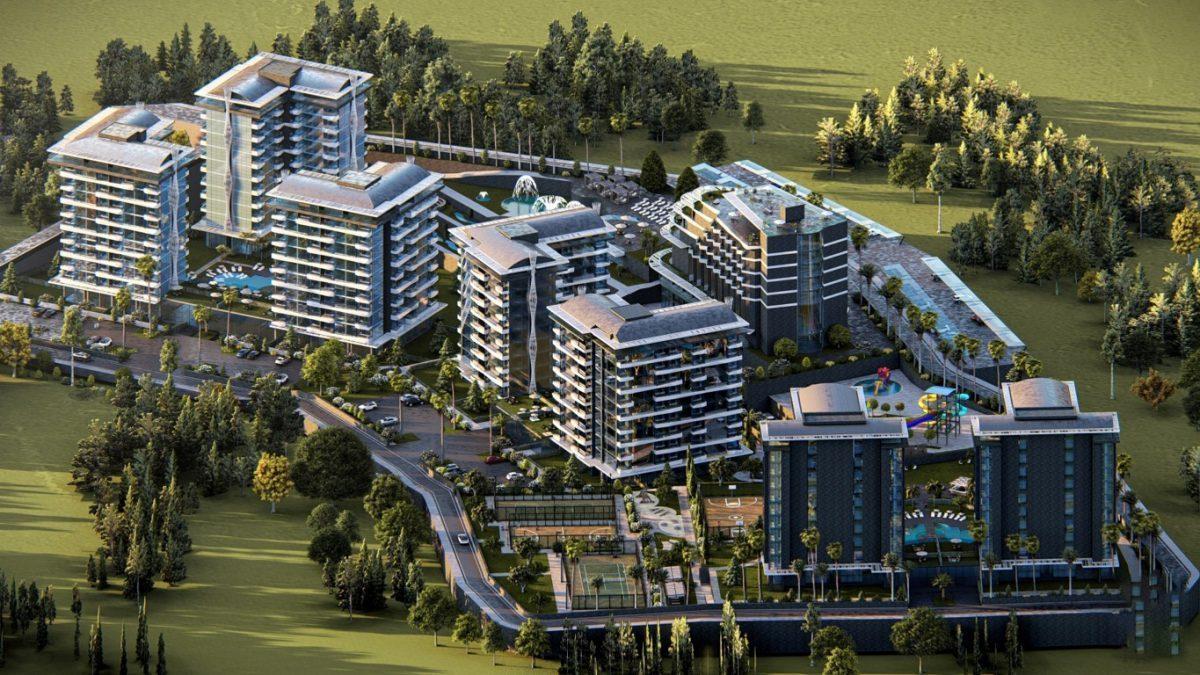 Квартира планировкой 1+1 в новом комплексе, Авсаллар