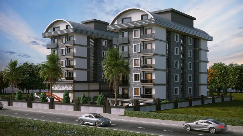 Новые квартиры на этапе стройки в Аланье - Каргыджак
