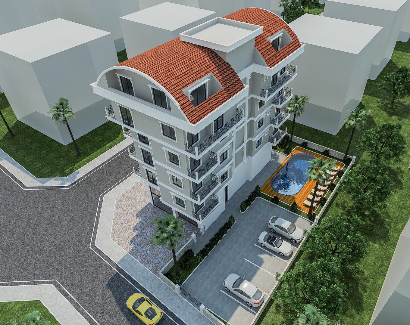 Апартаменты в новом ЖК в центре Каргыджака - Алания