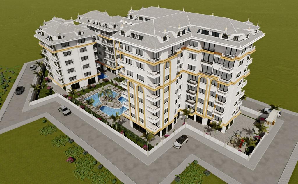 Новые двухкомнатные квартиры в центре Алании - Турция