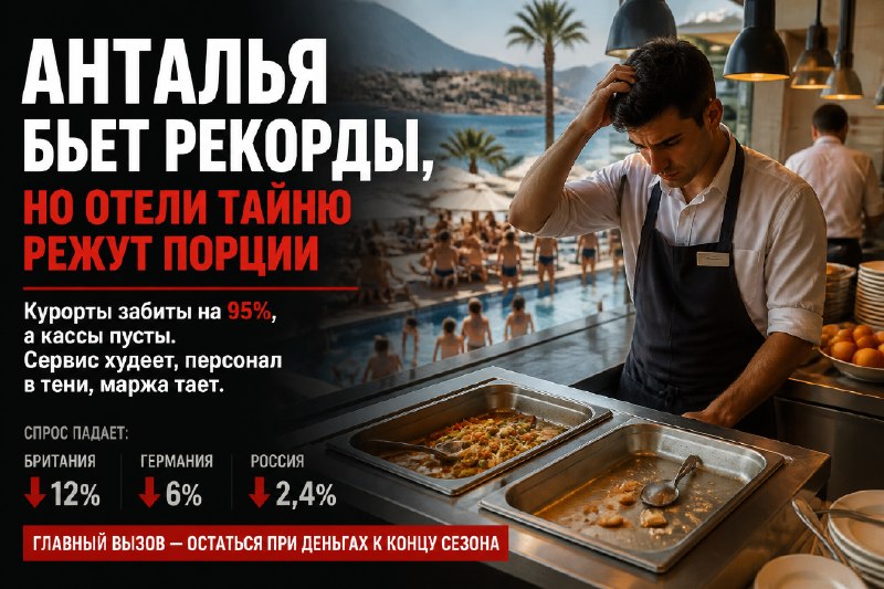 Анталья: аншлаг, но порции урезаны