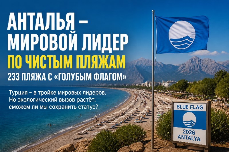 Анталия: статус «Голубого флага» в 2026 году