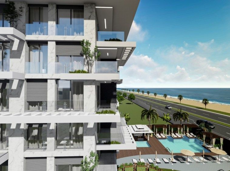 Новые квартиры с видом на море в Кестеле - Алания
