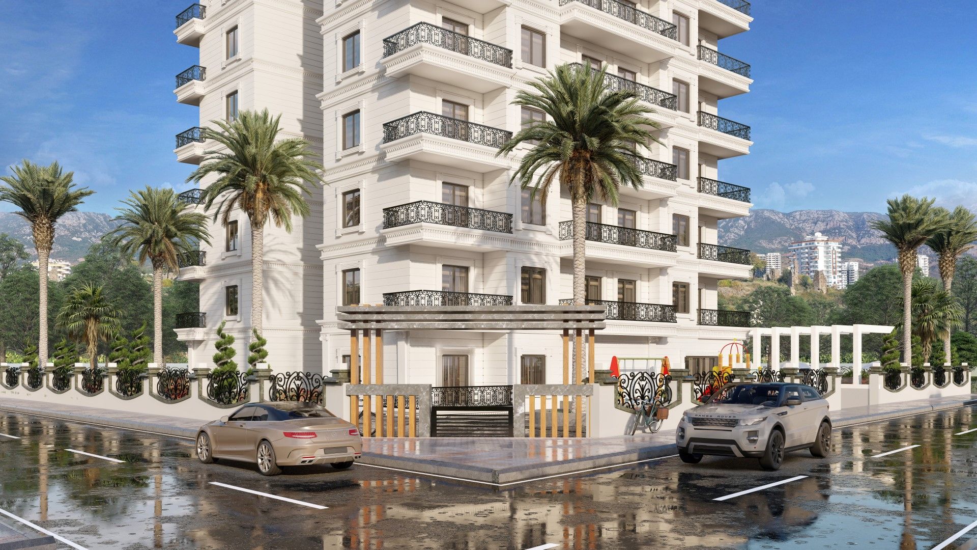 Новые апартаменты в новом ЖК в Махмутларе