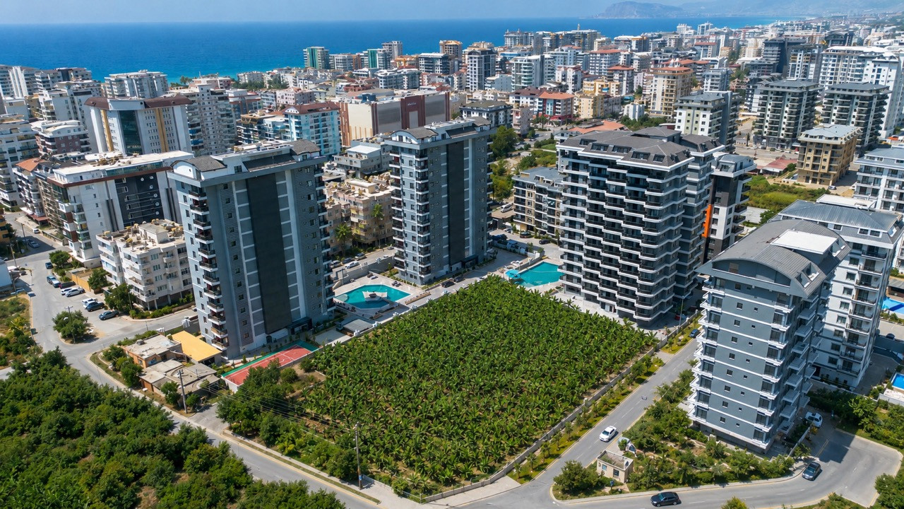 Меблированные апартаменты 1+1 в Махмутлар - Алания