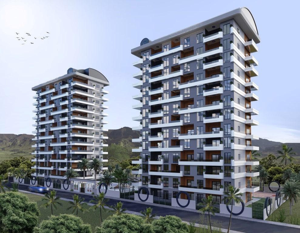 Новые квартиры 1+1 и 2+1 в центре района Махмутлар