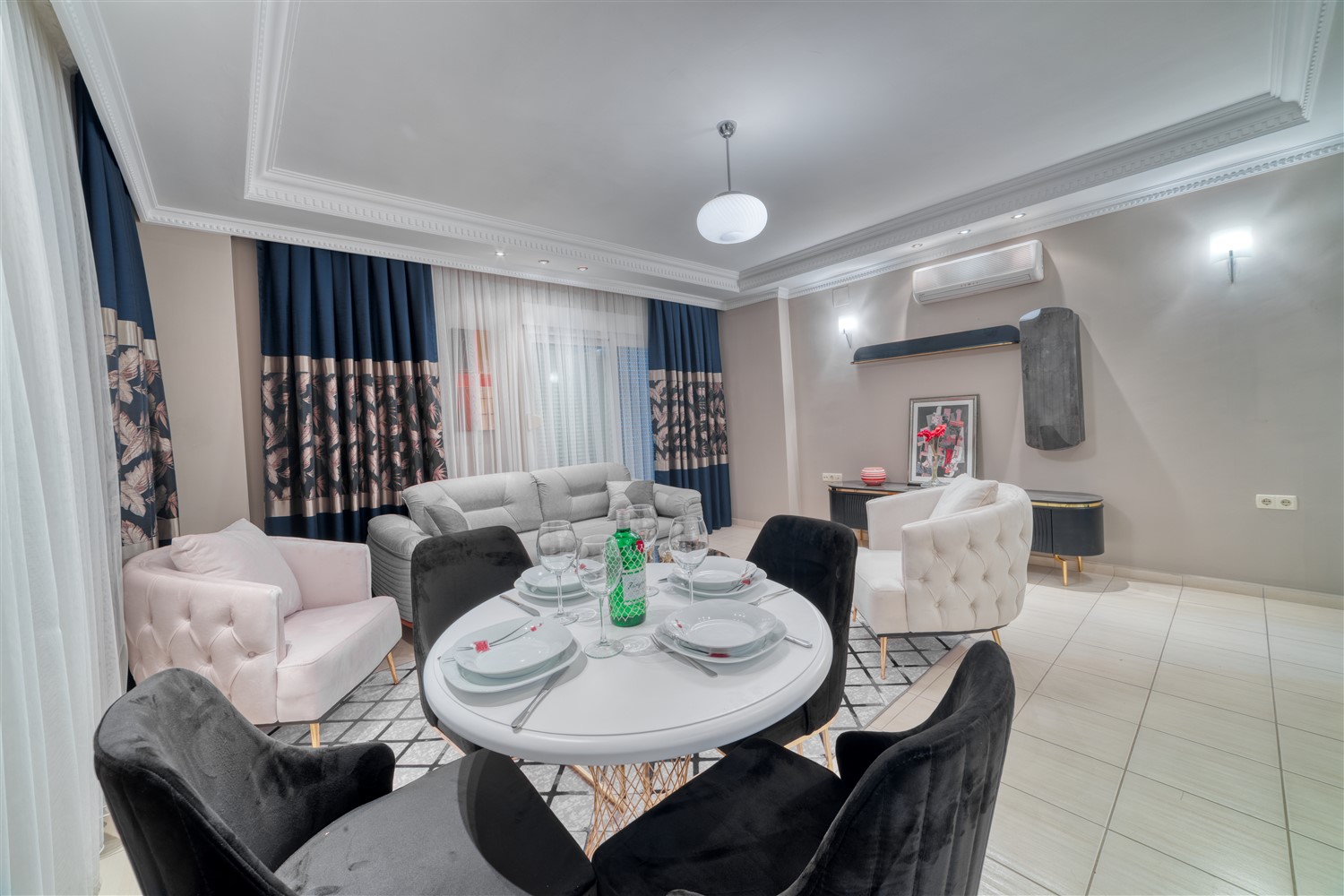 Квартира 2+1 в уютном ЖК - район Оба, Аланья