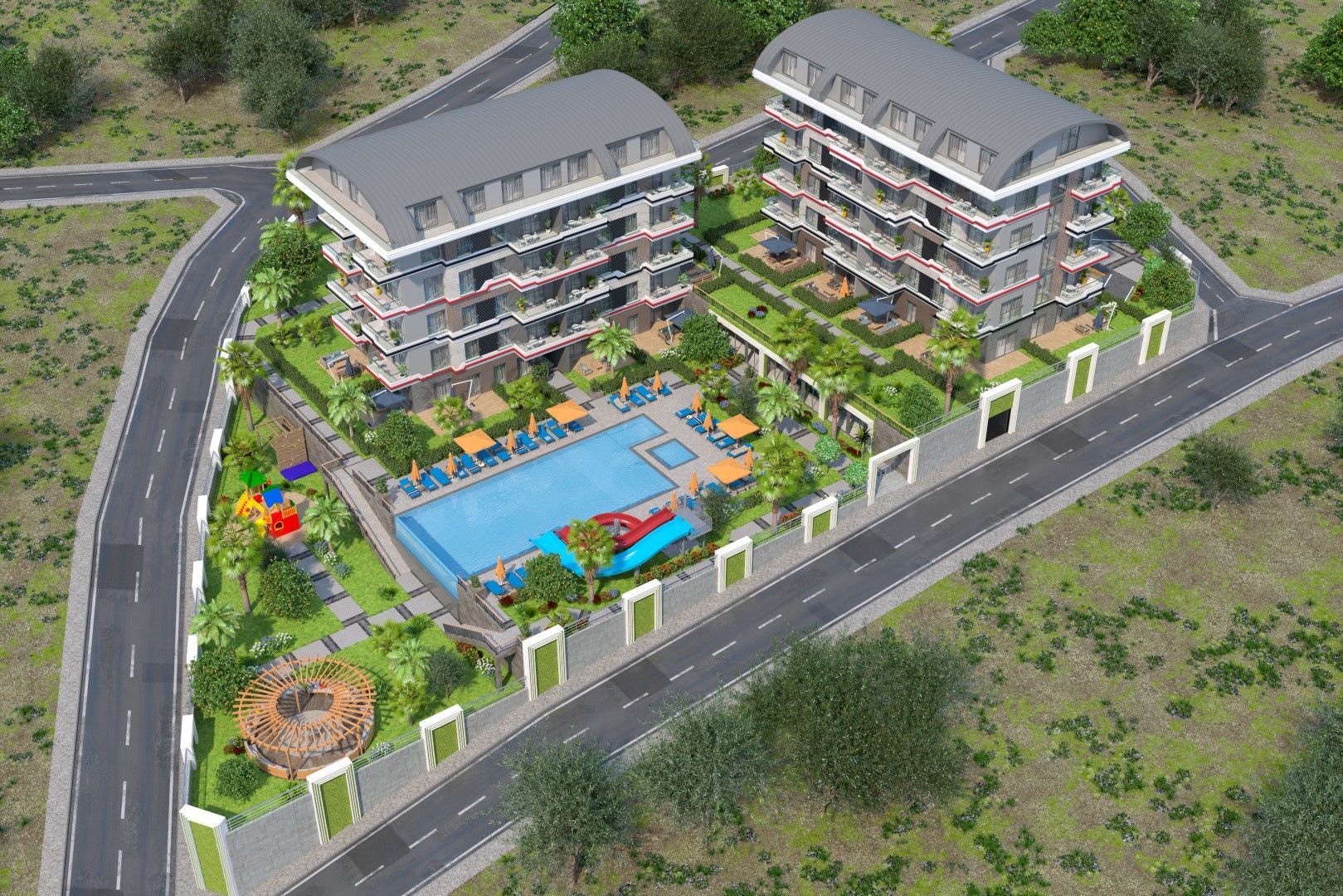 Новые квартиры разных планировок в Каргыджаке