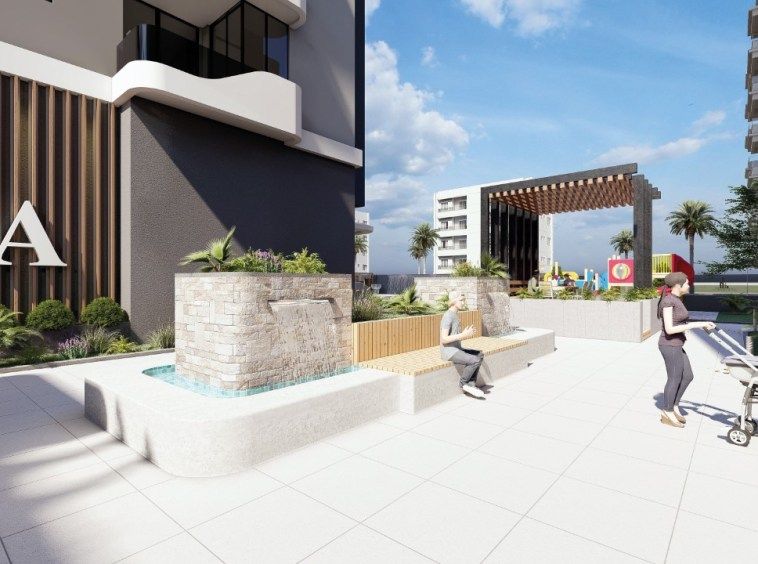 Новые квартиры рядом с пляжем в Махмутларе