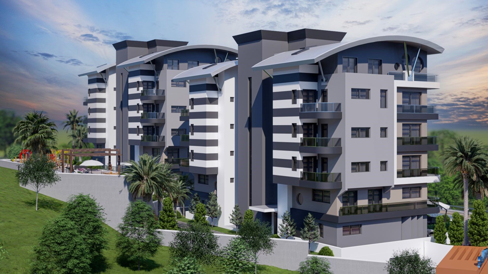 Новые квартиры разных планировок в районе Каргыджак