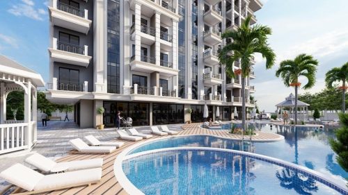 Новые апартаменты 1+1 в Авсаллар - Алания