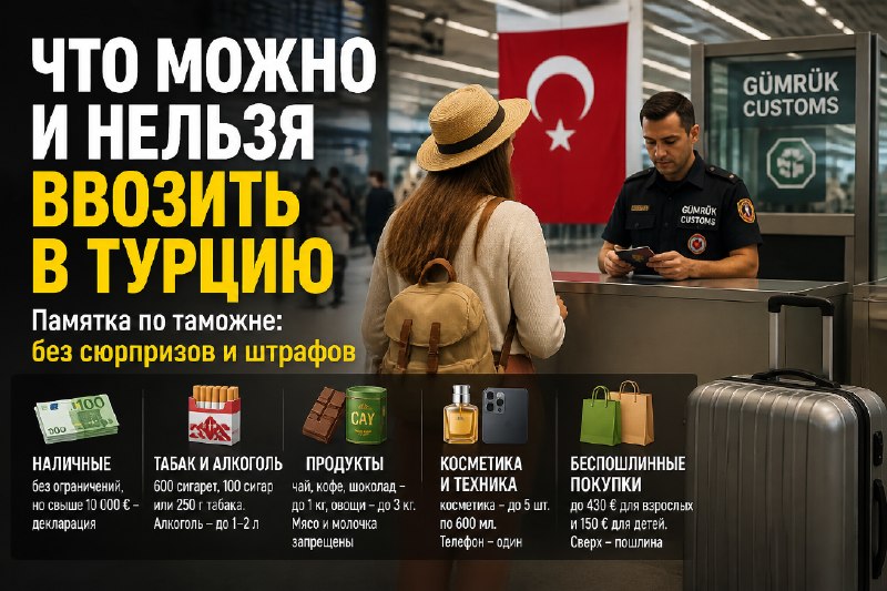 Что можно и нельзя ввозить в Турцию