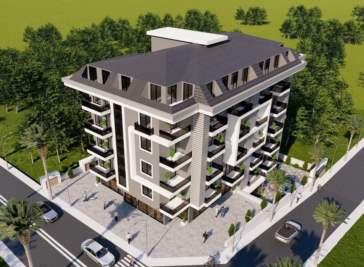 Новые квартиры 1+1 в новом комплексе район Махмутлар