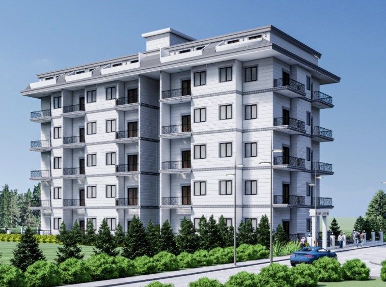 Новые квартиры на этапе стройки - район Махмутлар
