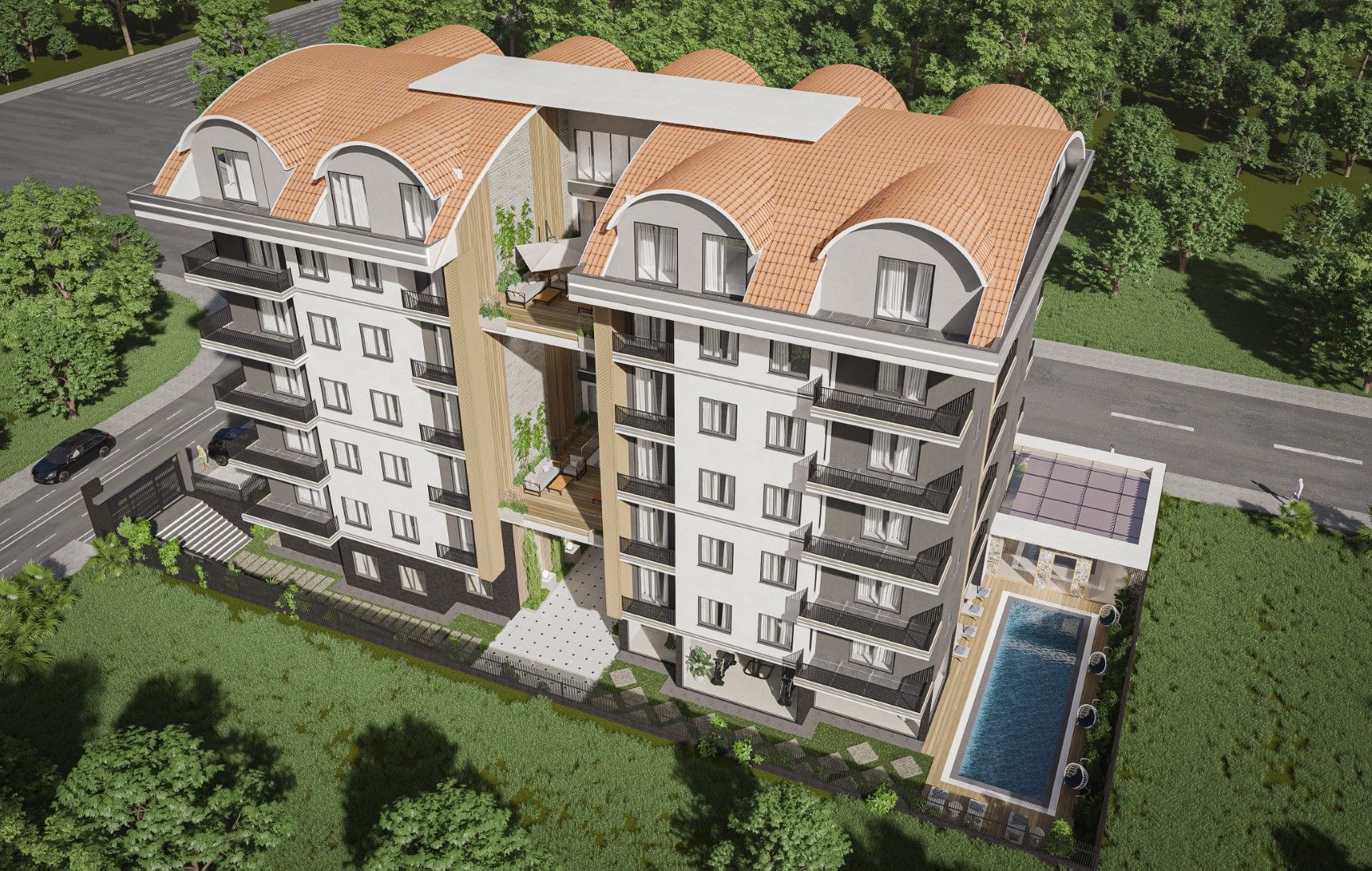 Апартаменты в районе Махмутлар - новый дом