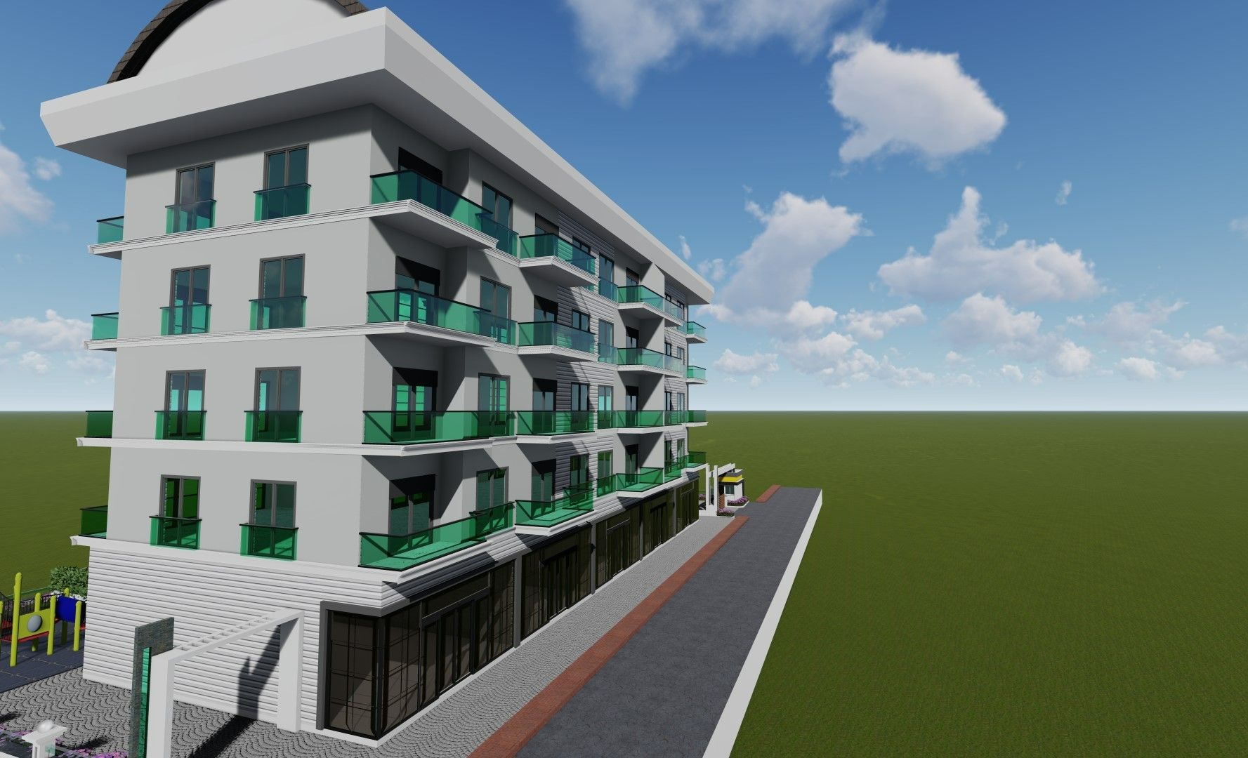 Новые квартиры 1+1 и 2+1 в районе Авсаллар - Алания