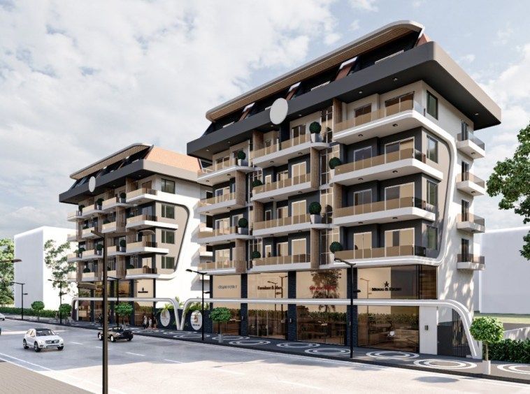 Новые квартиры 1+1 и 2+1 в Махмутларе - Алания