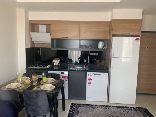 Квартира 1+1 в Махмутларе: собственный пляж