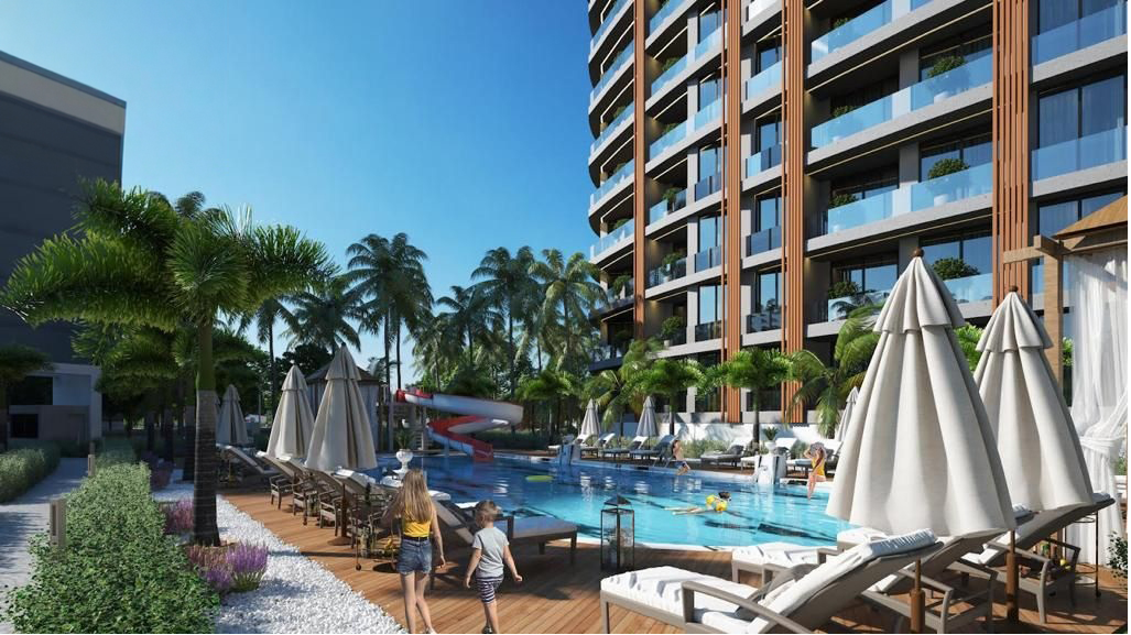 Апартаменты 1+1 в новостройке - Авсаллар, Алания