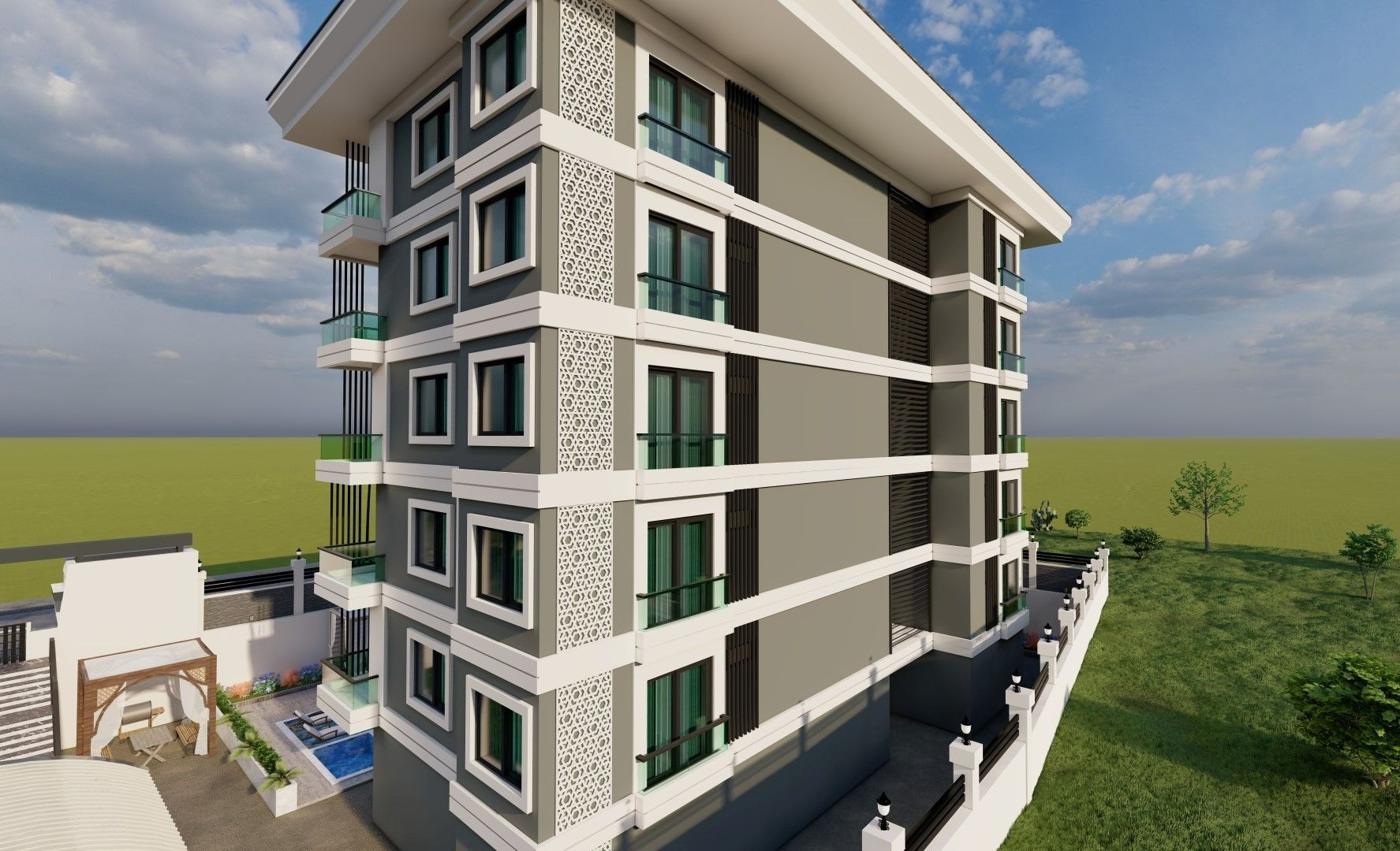 Новые квартиры 1+1 и 2+1 в Алании - Авсаллар