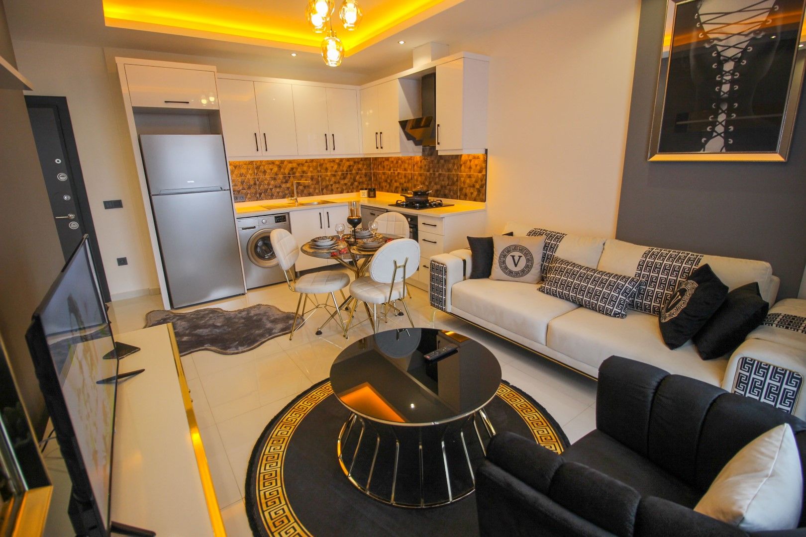 Двухкомнатная квартира с мебелью в Каргыджаке