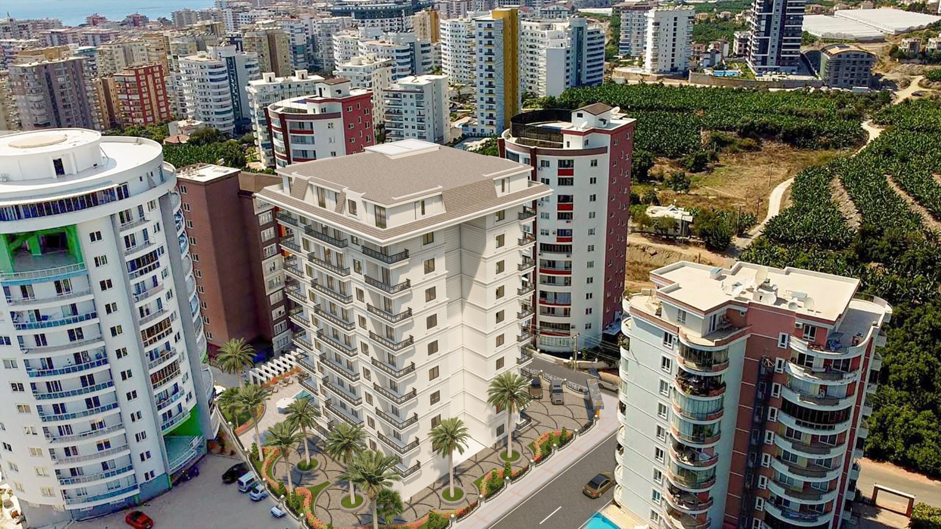 Новые квартиры в Махмутларе - 800 метров от пляжа