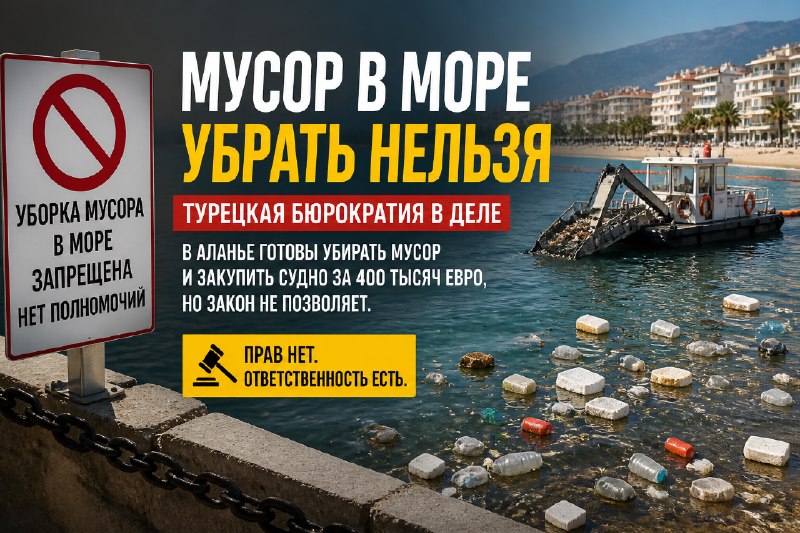 Турецкая бюрократия: мусор у берега