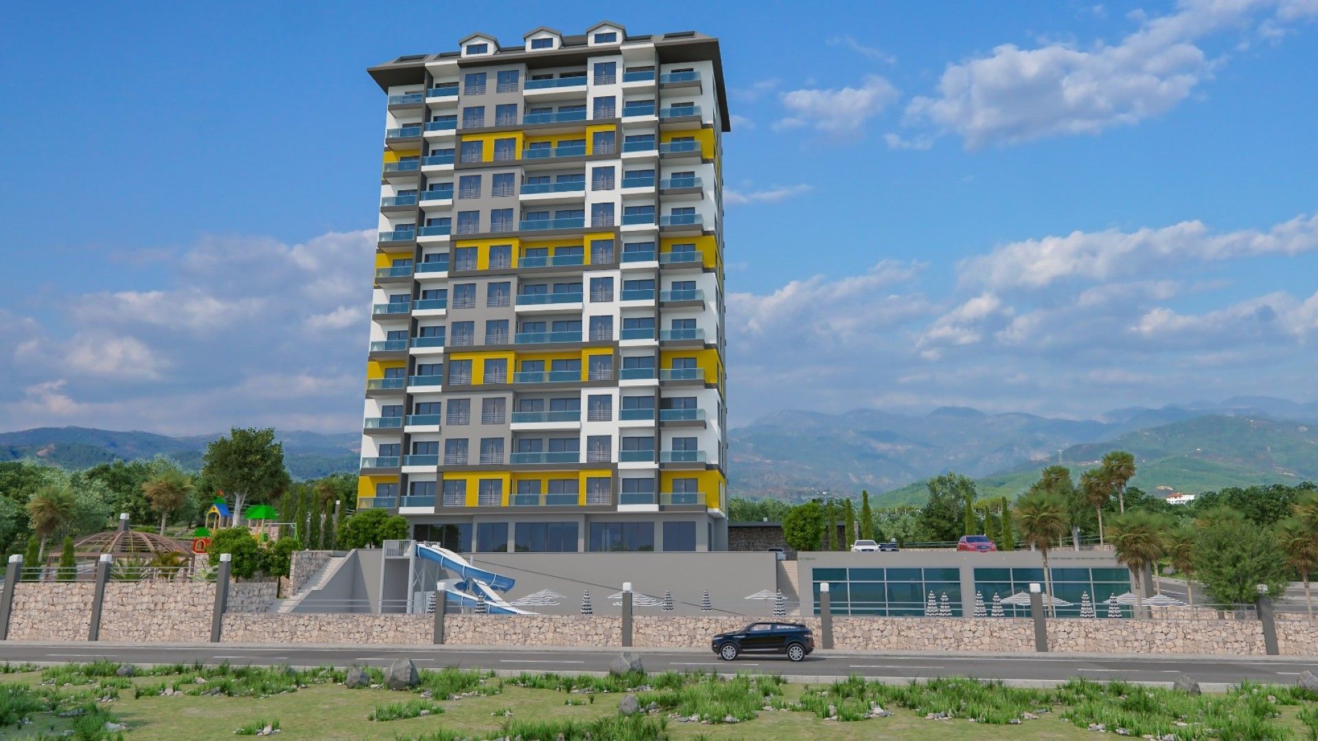 Новый жилой комплекс в районе Махмутлар - Алания
