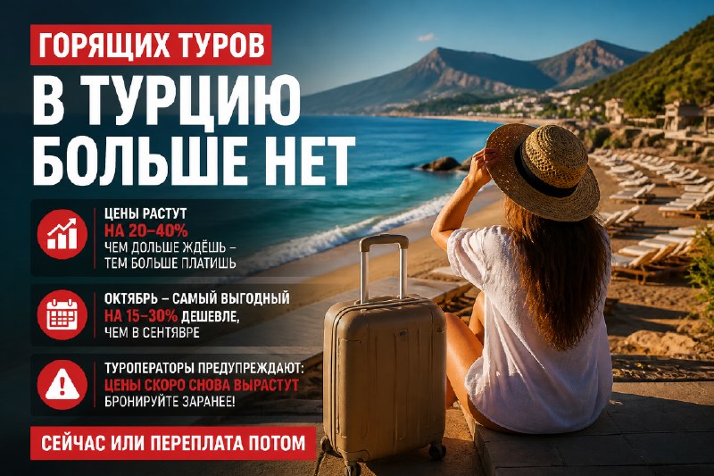 Горящие туры в Турцию исчезли как класс