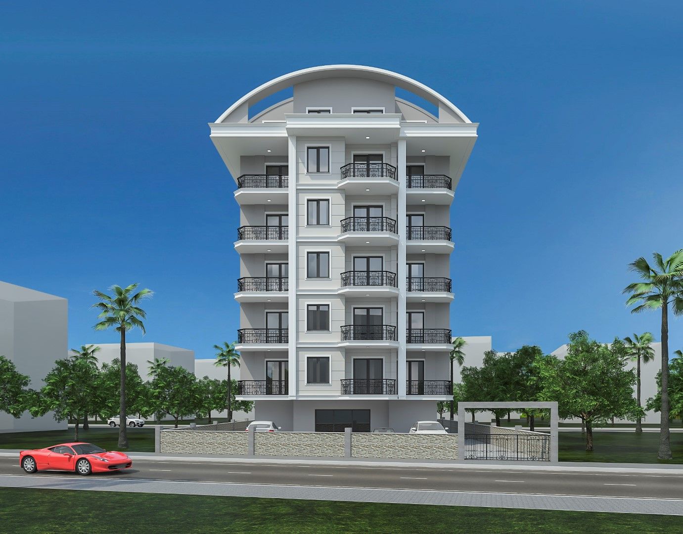 Апартаменты в новом ЖК - центр района Махмутлар
