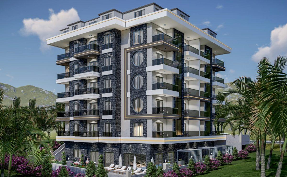 Новые квартиры разных планировок в районе Махмутлар