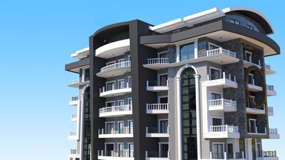 Новые апартаменты в новом ЖК - центр Алании