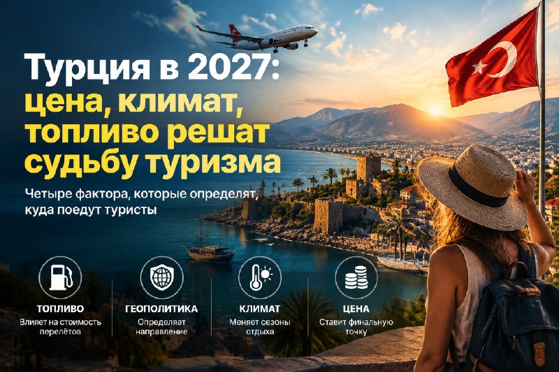 Топливо, климат и цена: туризм в Турции 2027